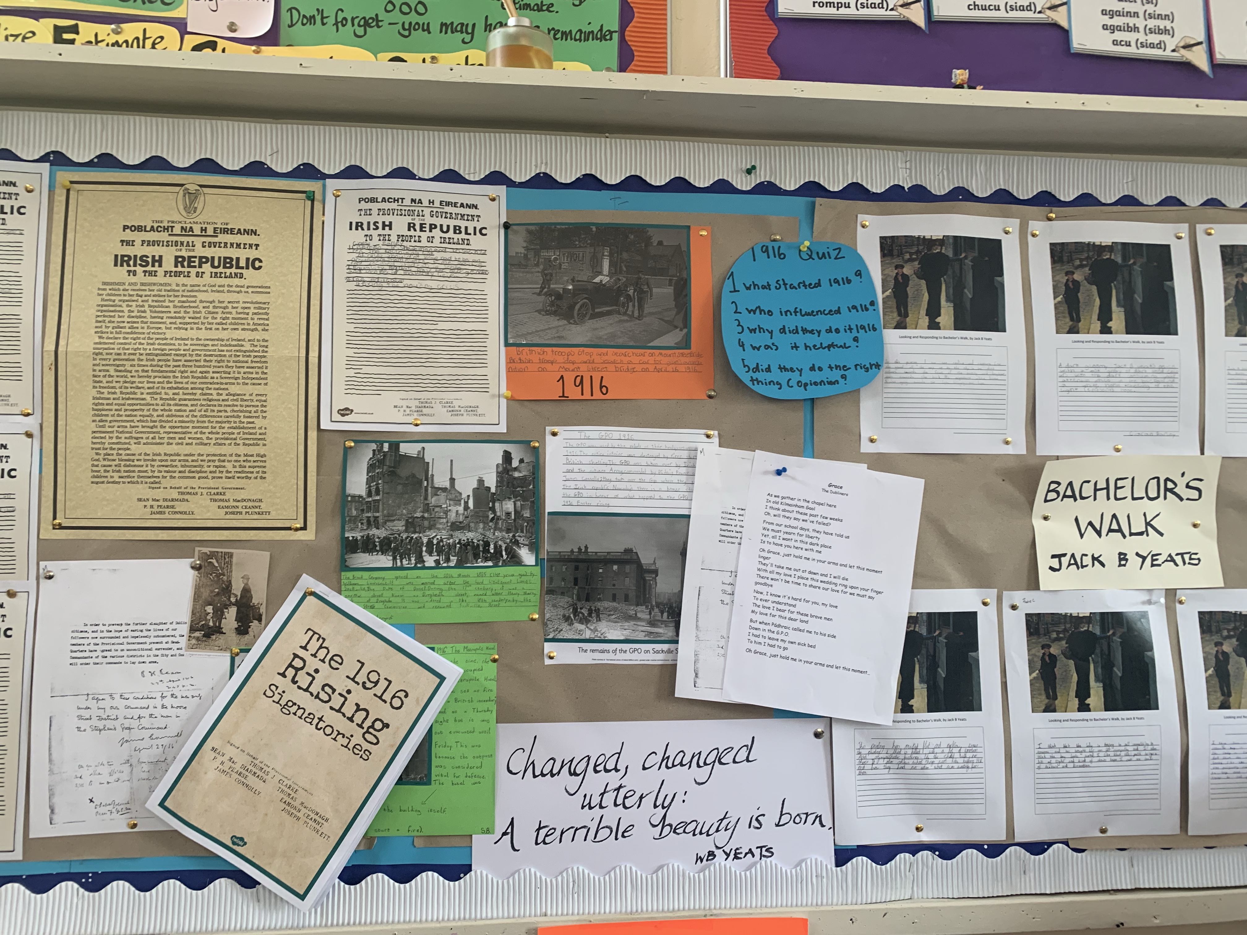 Errew 1916 – Displays of our Work – Errew National School